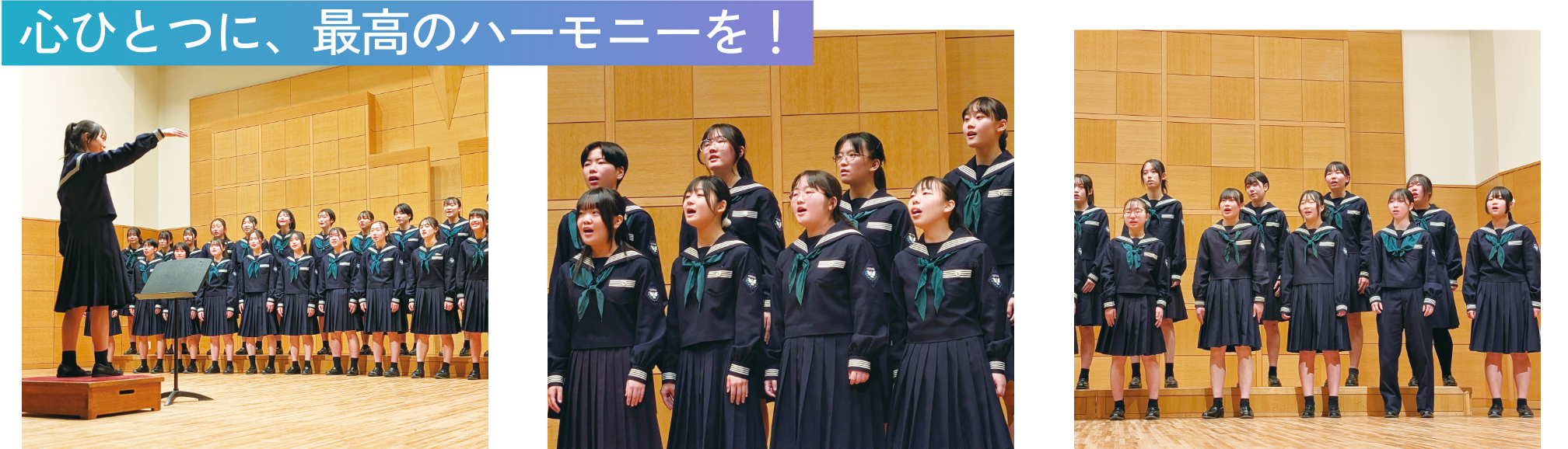 心ひとつに、最高のハーモニーを!